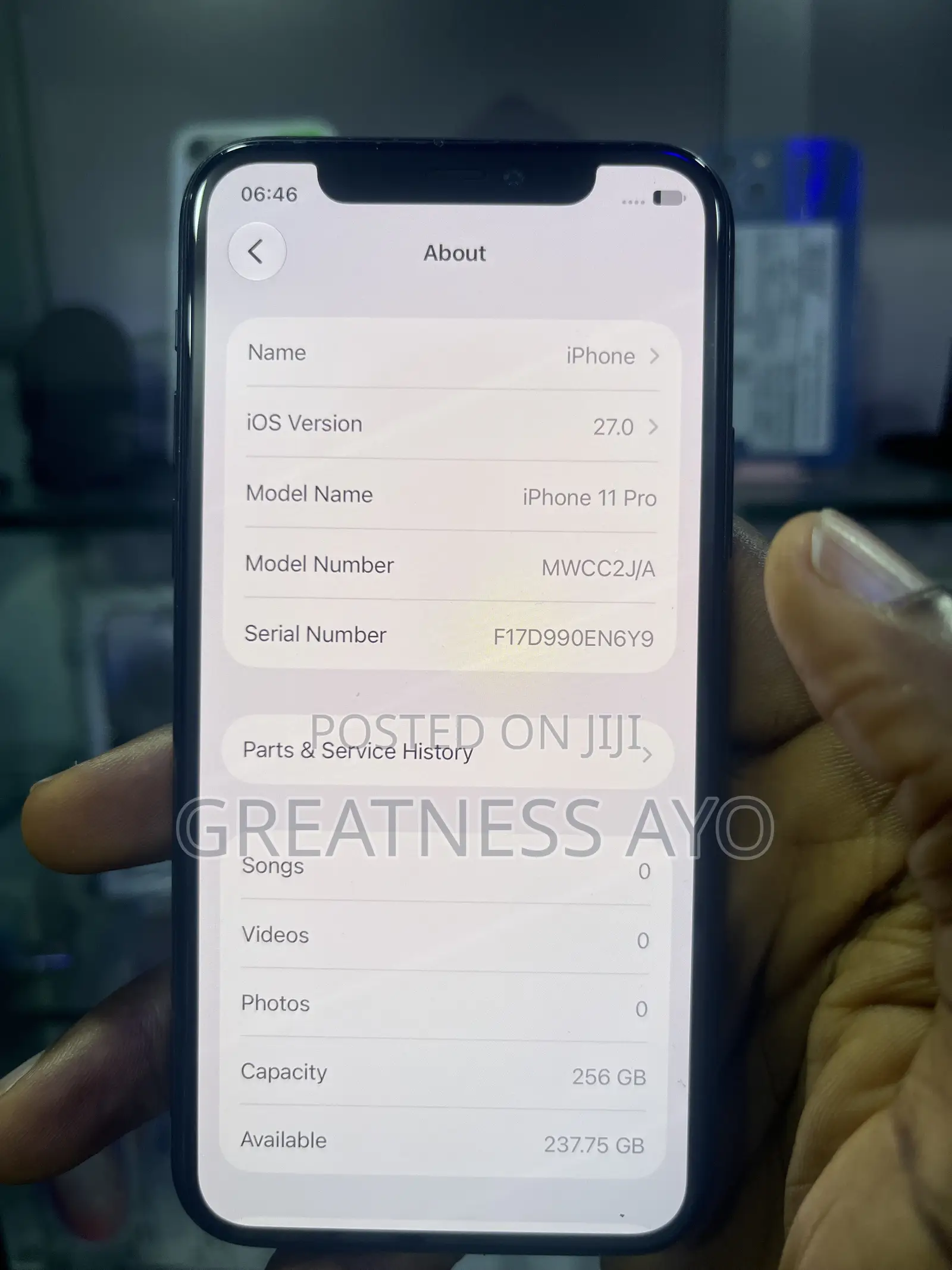 Apple iPhone 11 Pro 256 GB Black