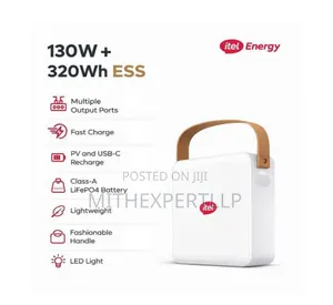Itel Energy 100,000mAh 320Wh Power Go Portable Power Station 130W