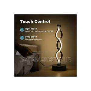 Touch Control , Dimmable Modern Seaweed Table Lamp With 3 Colors
