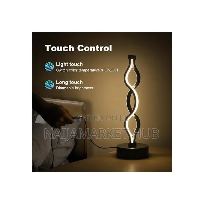Touch Control , Dimmable Modern Seaweed Table Lamp With 3 Colors