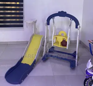 Kids Swing, Slide and Table Tennis Play Set