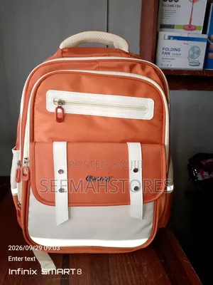 Orange School Bag