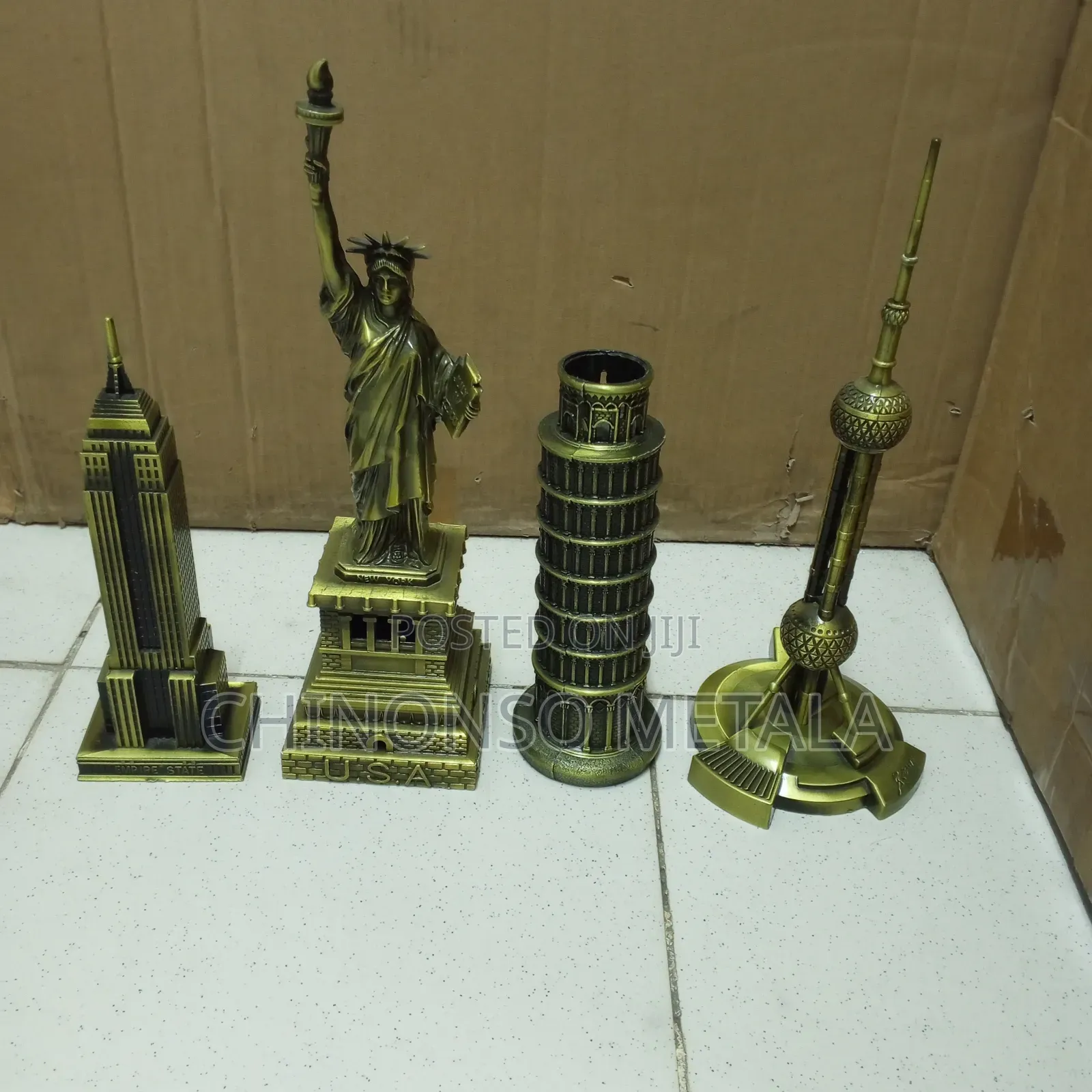 Statue of Liberty and Leaning Tower Figurines