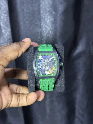 Luxury Green Skeleton Watch