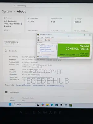 Laptop Dell 32GB Intel Core i7 SSD 1T