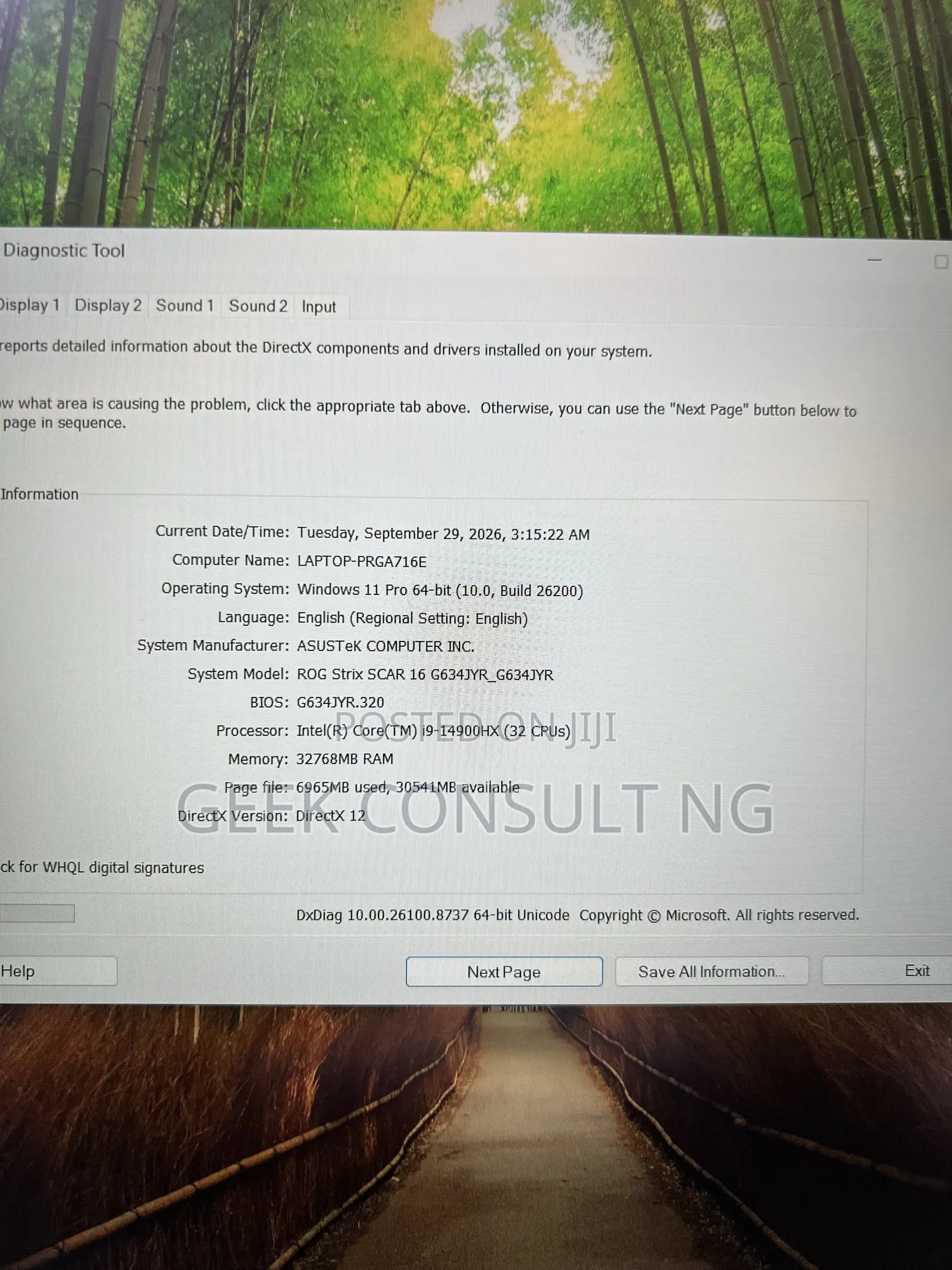 Laptop Asus ROG Strix SCAR 16 32GB Intel Core i9 SSD 2T