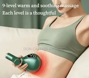 Electric Vacuum Massager, 9-Level Suction Red Light Heat Shoulder Neck