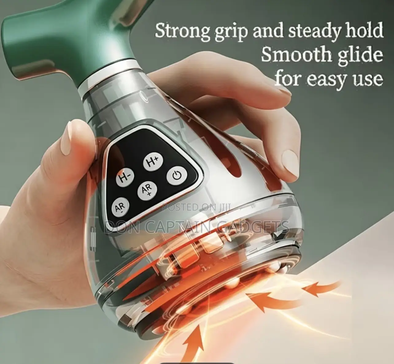 Electric Vacuum Massager, 9-Level Suction Red Light Heat Shoulder Neck