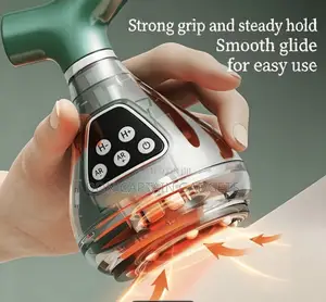 Electric Vacuum Massager, 9-Level Suction Red Light Heat Shoulder Neck
