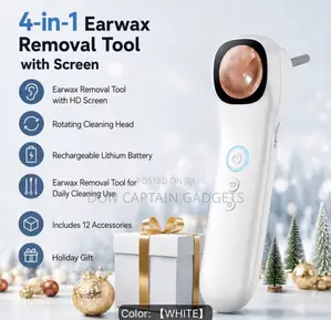 4-in-1 HD Visible Earwax Cleaning Tool, Screen-Equipped Ear Cleaner