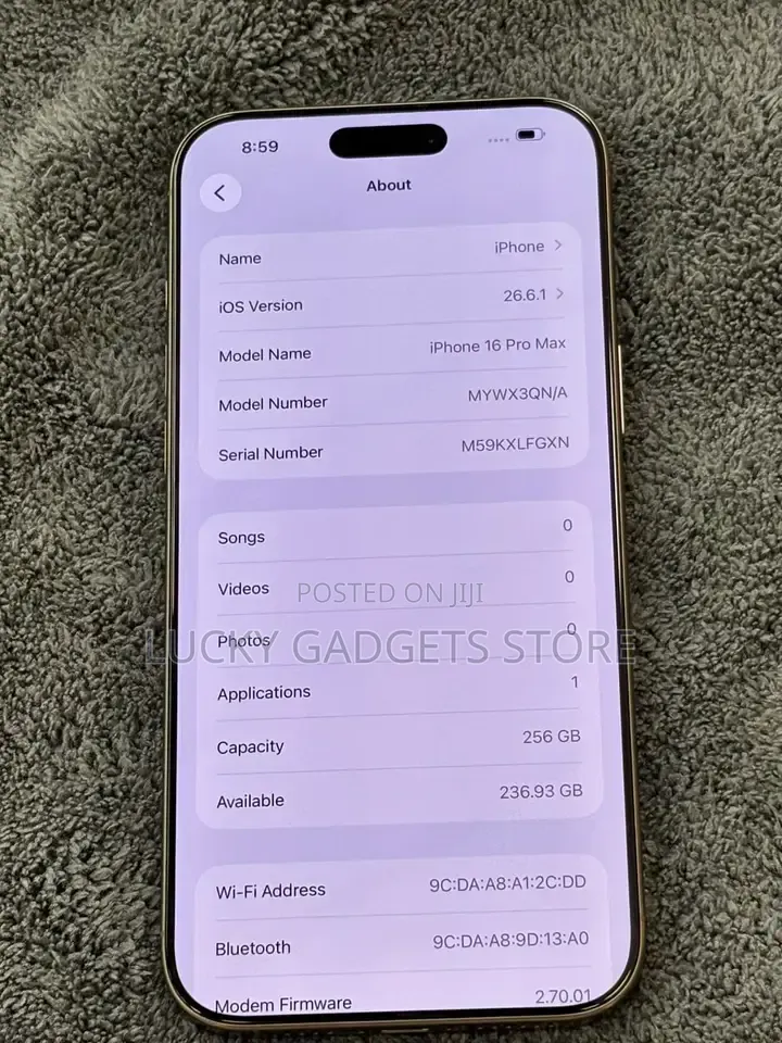 Apple iPhone 16 Pro Max 256 GB Silver