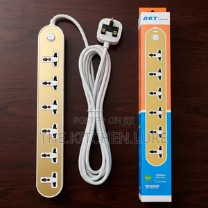 AKT 6-Way Universal Power Extension Socket