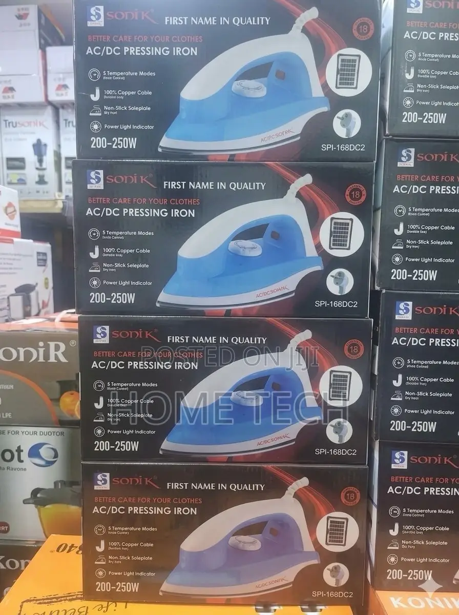 SONIK 250W AC/DC Inverter-Friendly Solar Dry Pressing Iron