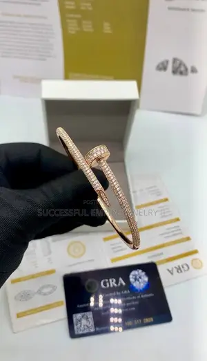 VVS Moissanite Diamond Cartier Nail Bracelet 