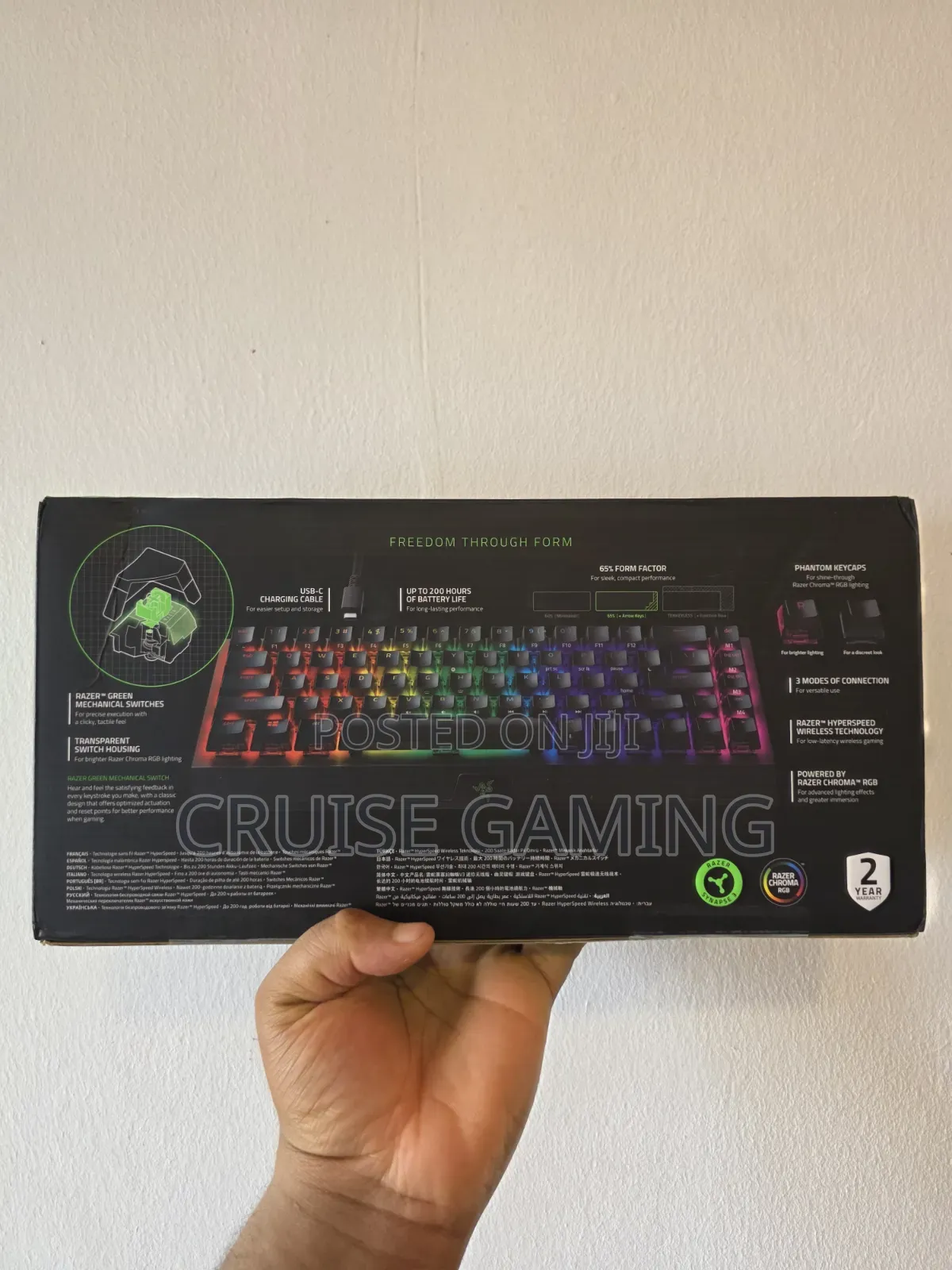 Razer Blackwidow V3 Mini Special Phantom Wireless RGB Gaming Keyboard