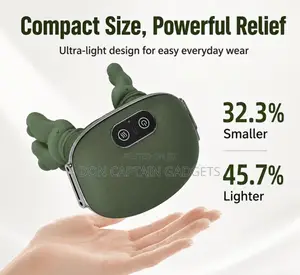5D Kneading 4-Claw Shoulder Neck Massager, USB Rechargeable Heating