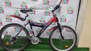 Mountain Active Bicycle With Bull Horn Handle and Front Shocks