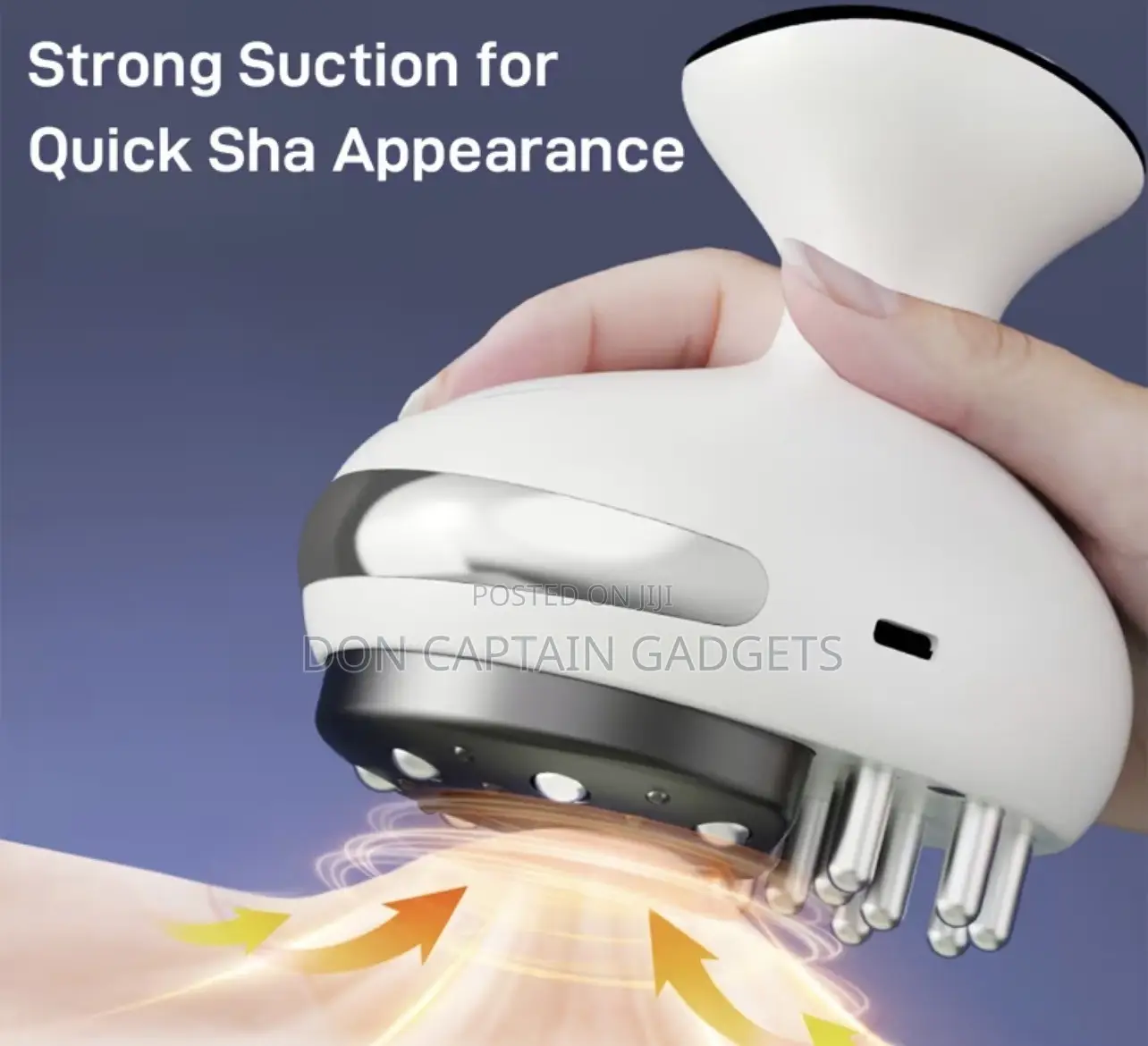 2-in-1 Electric Cupping Massager Adjustable Suction Rolling Massage