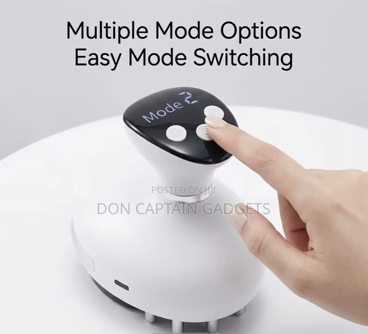 2-in-1 Electric Cupping Massager Adjustable Suction Rolling Massage