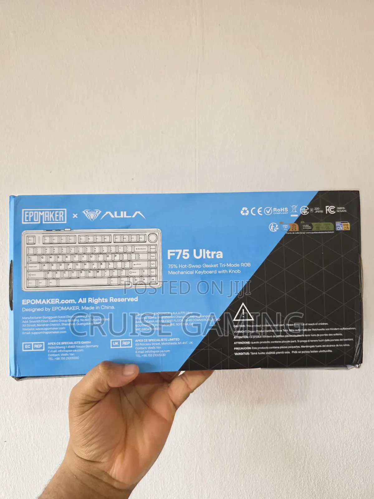 Aula F75 Ultra 2026 Wireless Mechanical Gaming Keyboard Big Battery