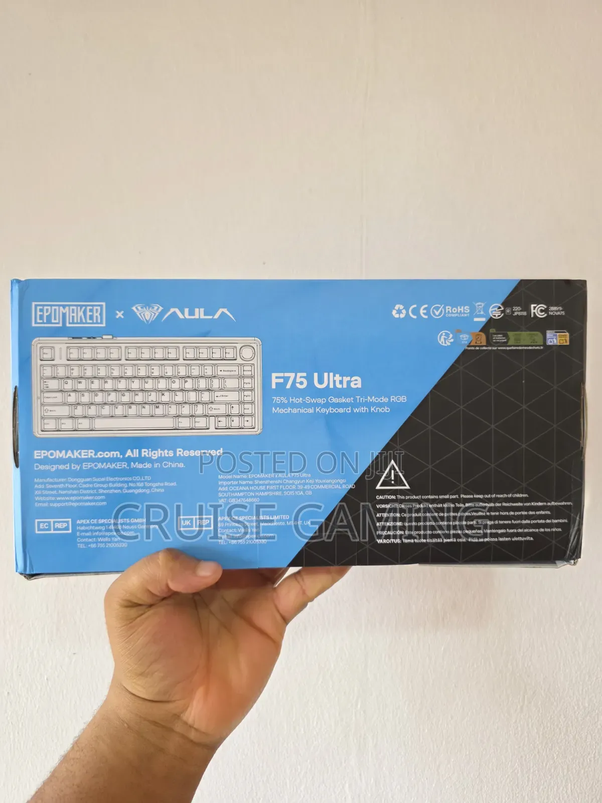 Aula F75 Ultra 2026 Wireless Mechanical Gaming Keyboard Big Battery