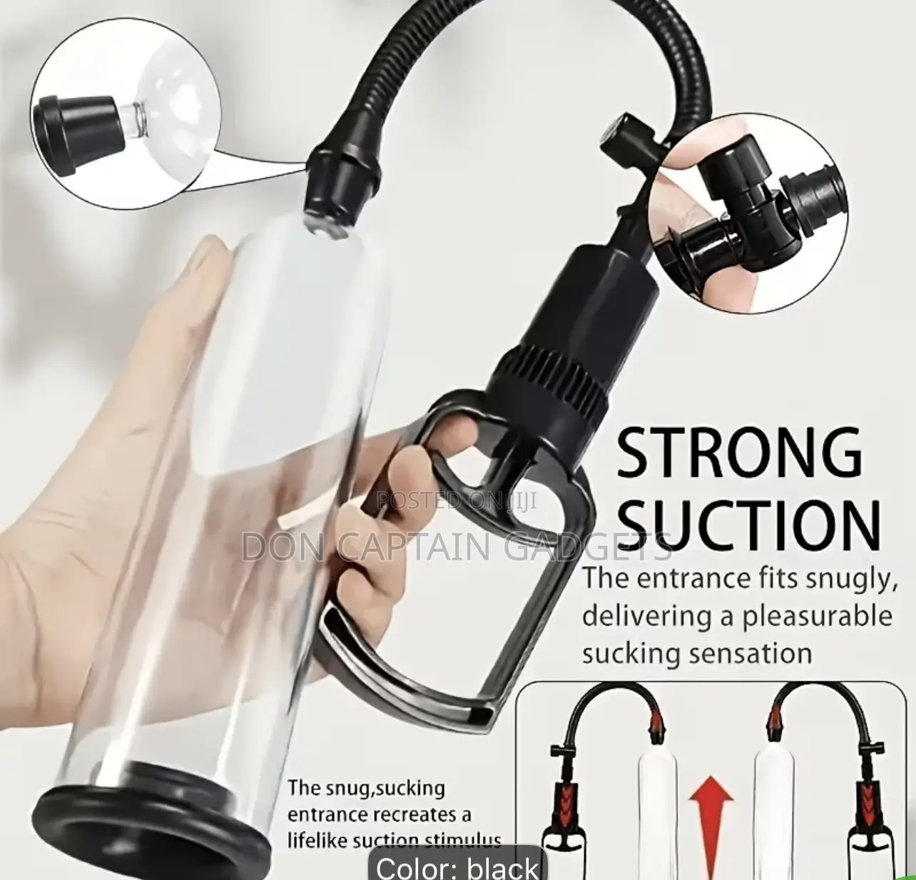 Men'S Growth Pump Cup Stable Professional Set, Solid Pump for Home Use