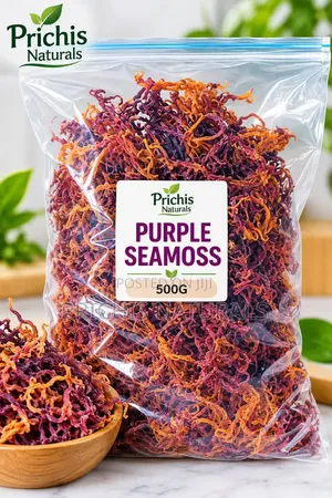 Purple Sea Moss 100g– Wildcrafted Purple Sea Moss for Natural Wellness