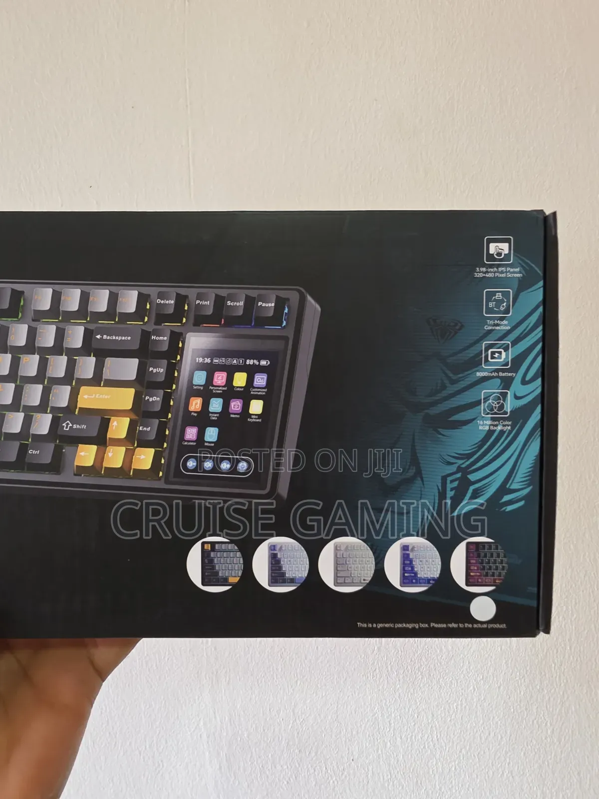 Aula L99 4" Smart Touchscreen 2026 Wireless Mechanical Gaming Keyboard