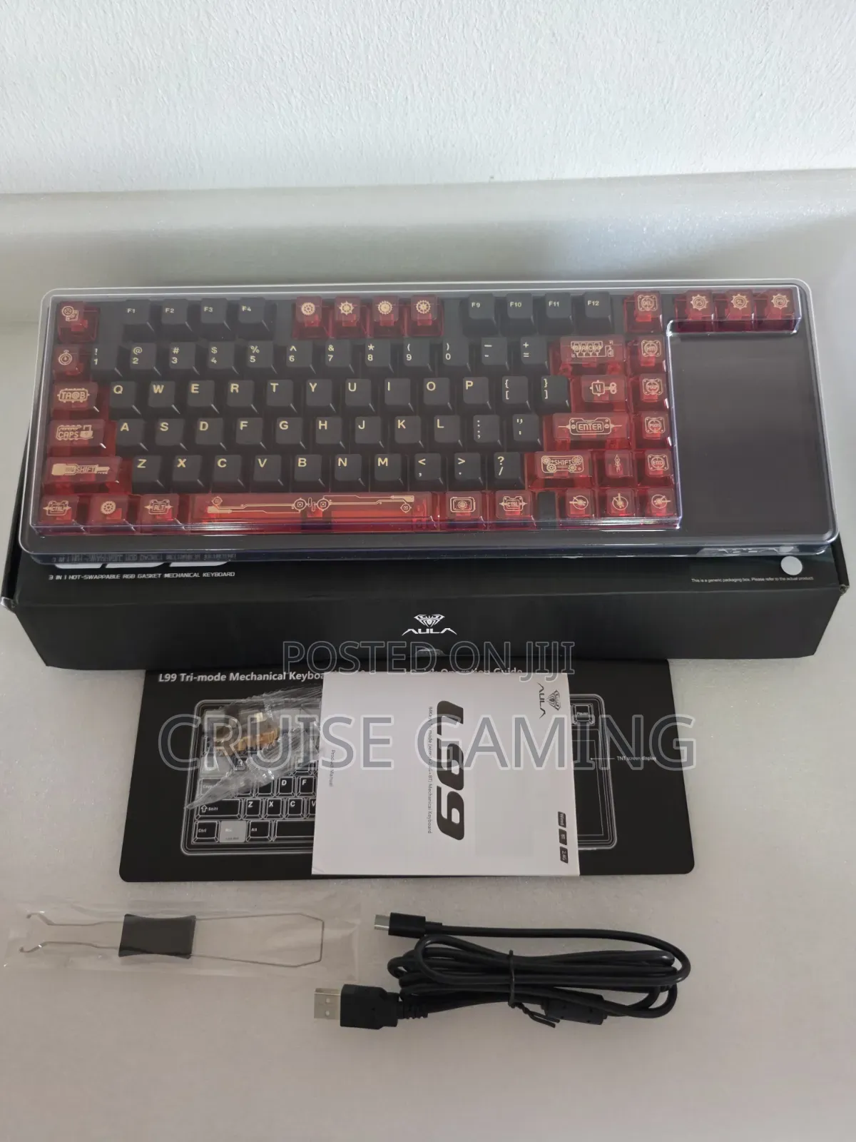 Aula L99 4" Smart Touchscreen 2026 Wireless Mechanical Gaming Keyboard