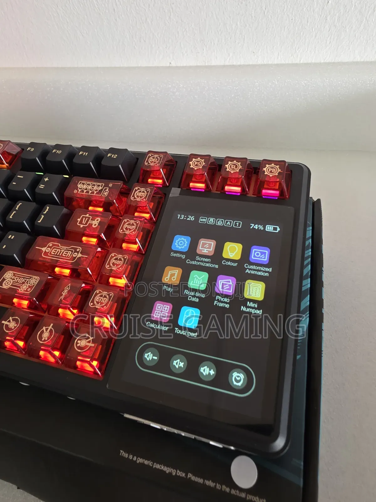 Aula L99 4" Smart Touchscreen 2026 Wireless Mechanical Gaming Keyboard
