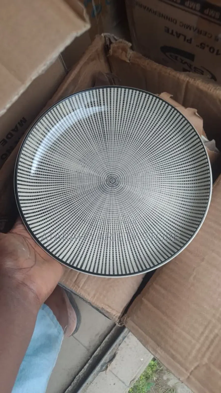 10.5" Ceramic Flat Plate 6pcs