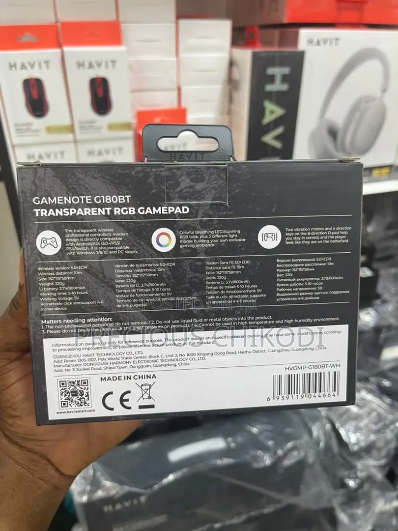 HAVIT Transparent RGB Game Pad