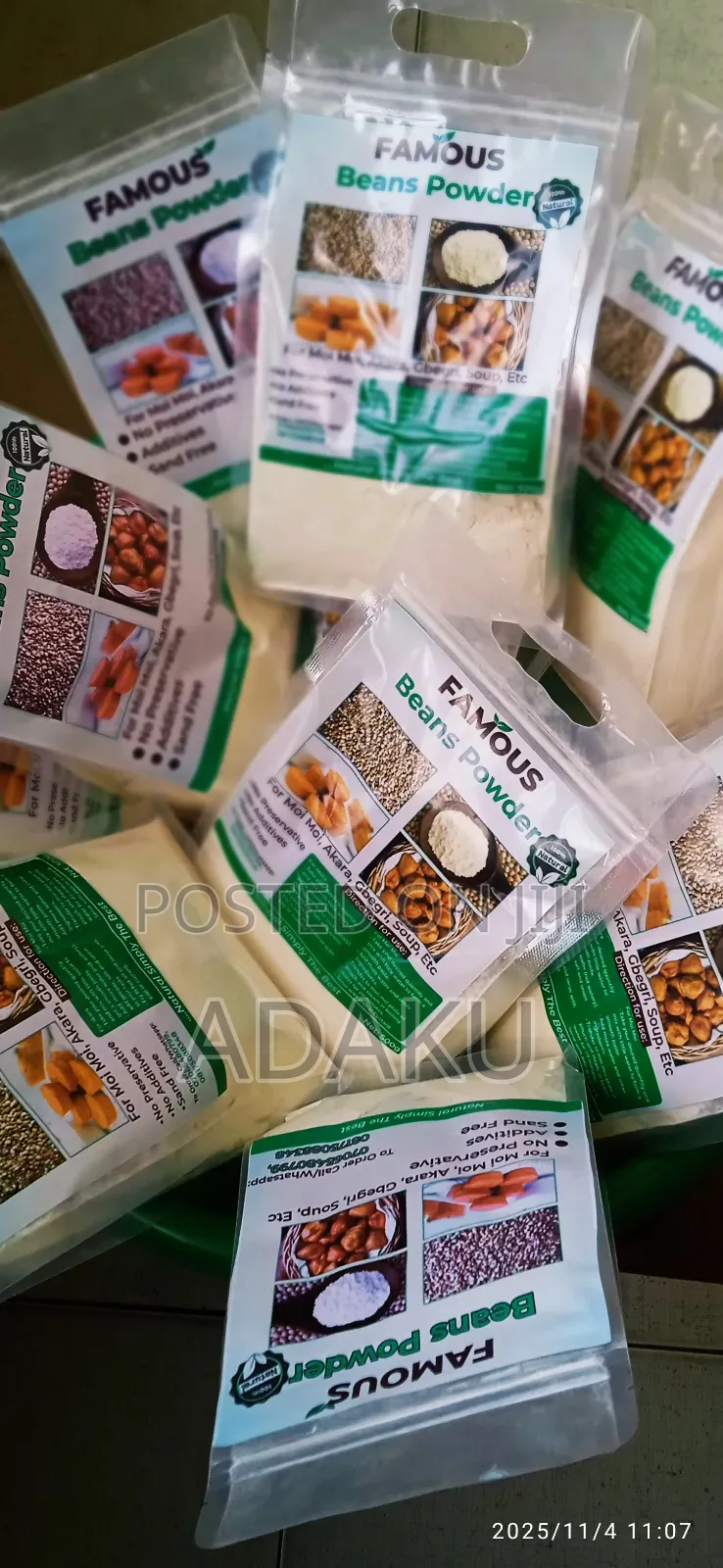 Pure Beans Powder for Making Moi Moi and Akara