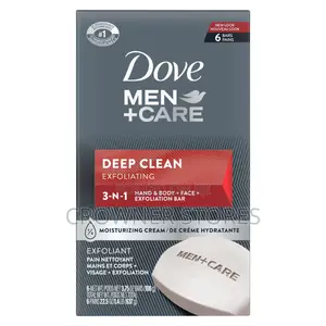 DOVE MEN + CARE Deep Clean( USA)Body Face Bars3.75 Pack of 6