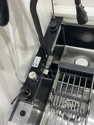 5 Button Black Double Digital Sink