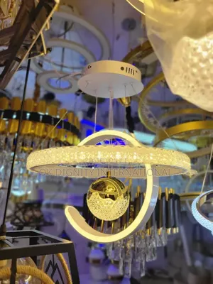 Luxury 3 Ring LED Chandelier | Modern Drop Light