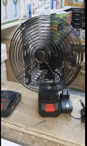 Portable Rechargeable 48V Lithium-Ion Battery Fan With Charger