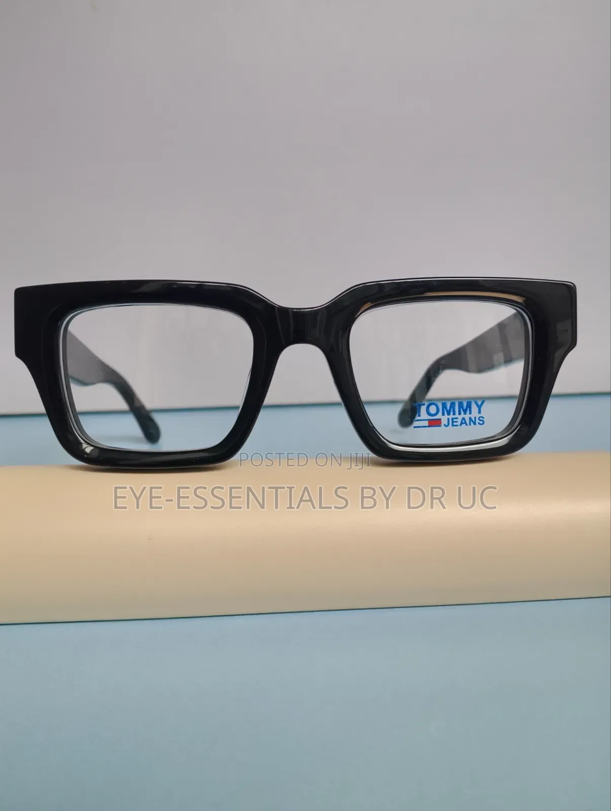 Classic Black Rectangular Eyeglass Frame