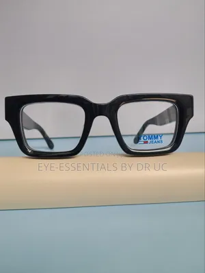 Classic Black Rectangular Eyeglass Frame
