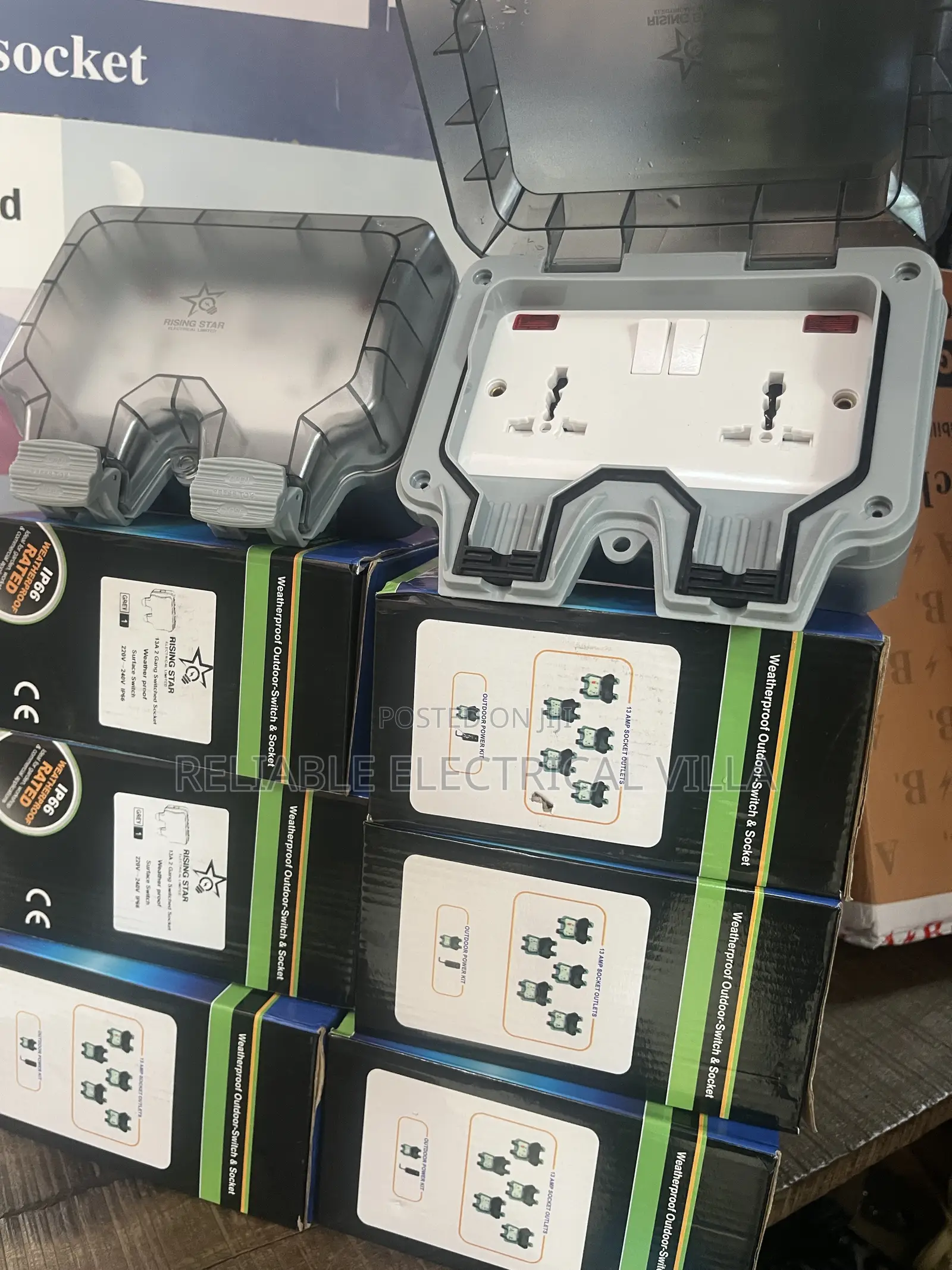 Water Proof Double Socket