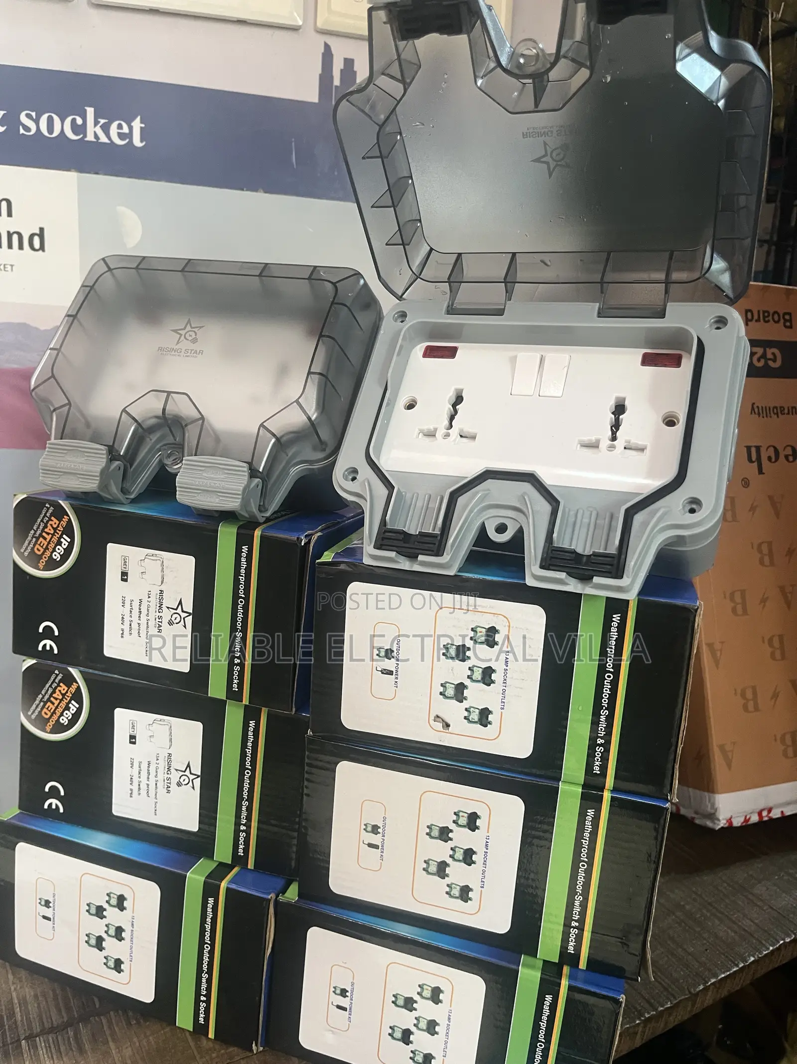 Water Proof Double Socket