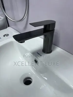 Grey Basin Mixer Faucet