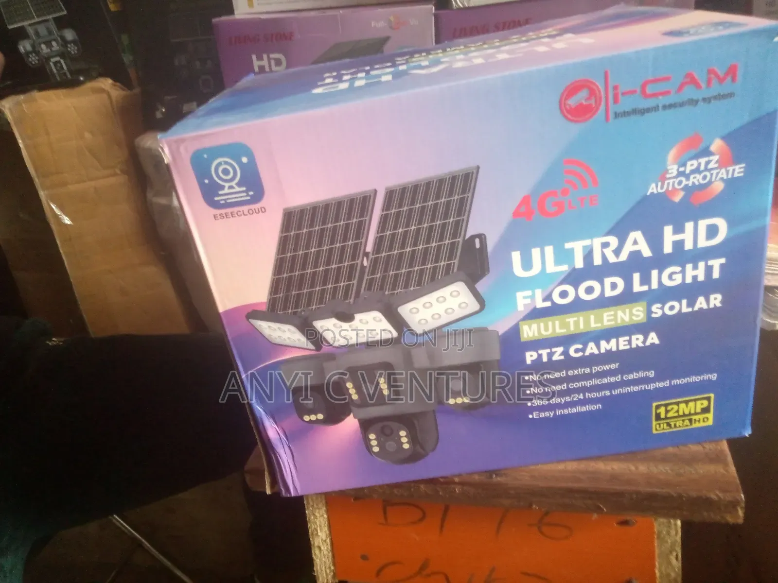 Four Len's Solar CCTV Camera