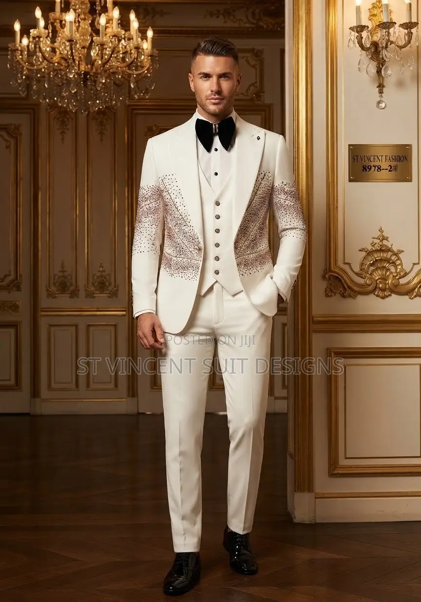 Luxury Stone White Suit