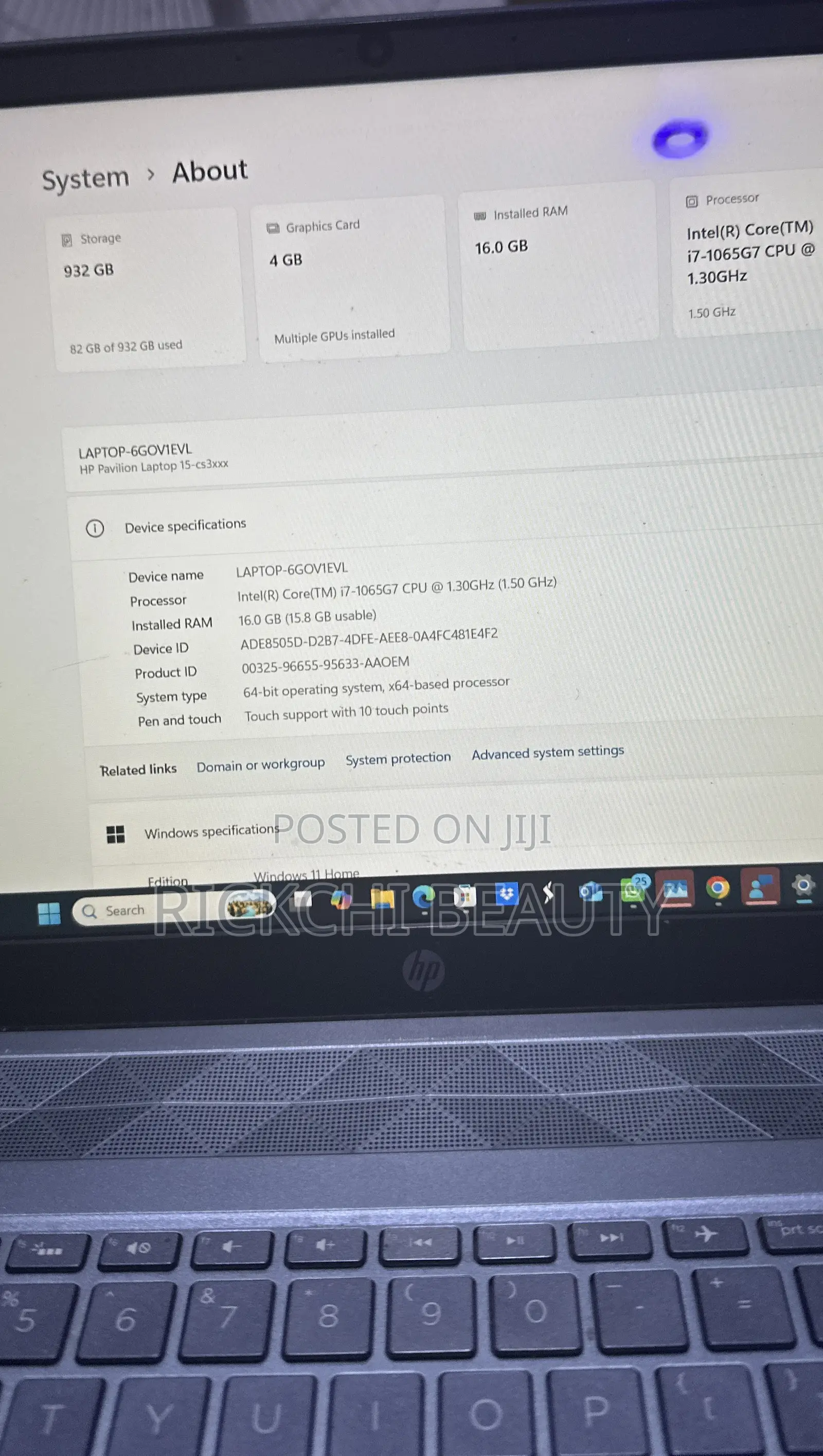 Laptop HP Pavilion 15 16GB Intel Core i7 SSD 1T