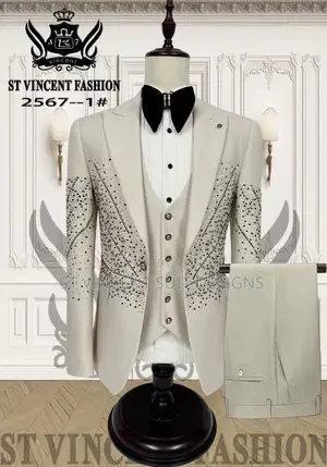 Luxury Tan Stone Suit