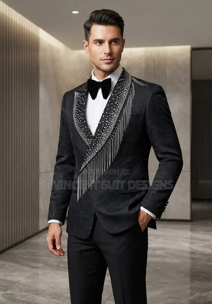 Design Black With Stone Suit