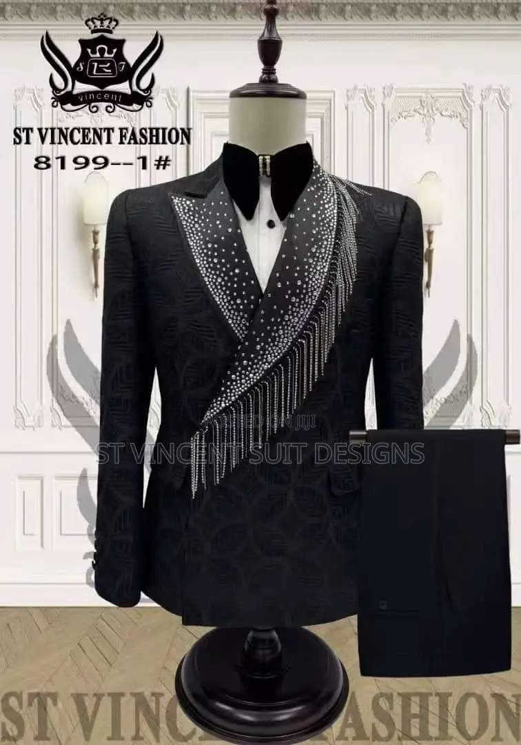 Design Black With Stone Suit