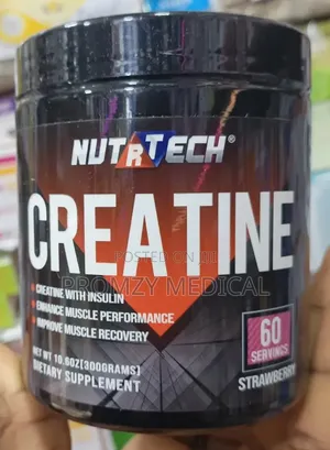 Creatine Monohydrate Powder Strawberry Flavor