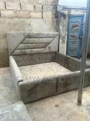 A Modern 6 × 6 Ft Upholstered Bed Featuring